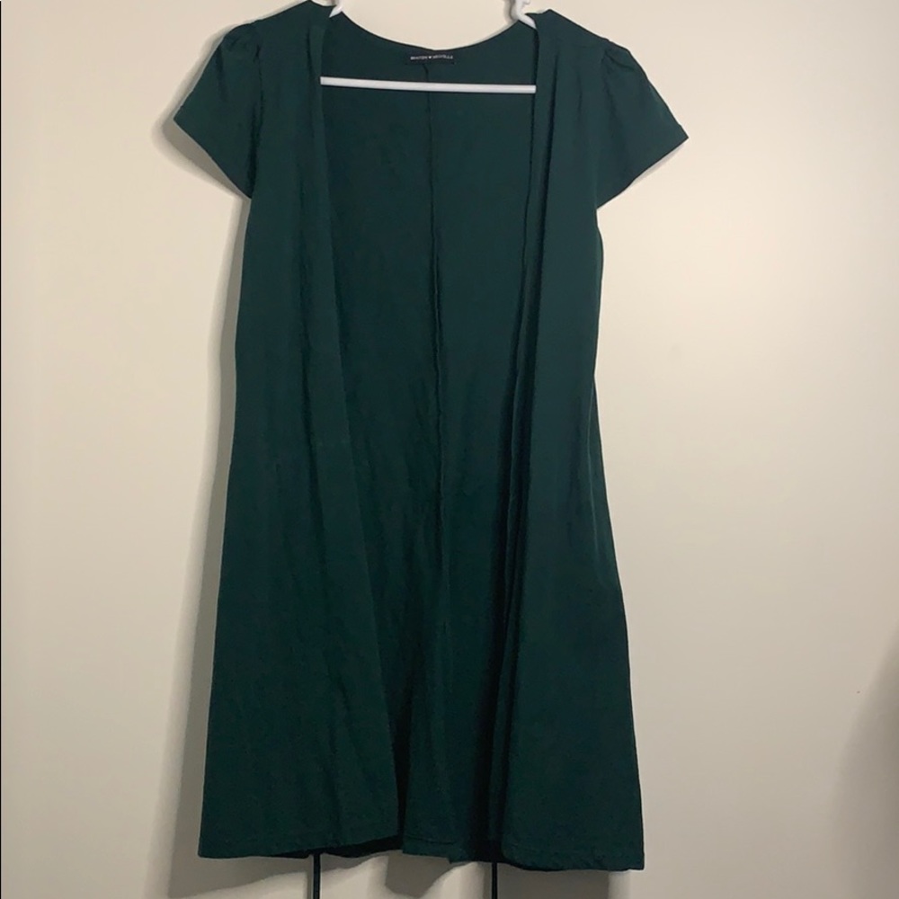 Brandy Melville hunter green wrap dress